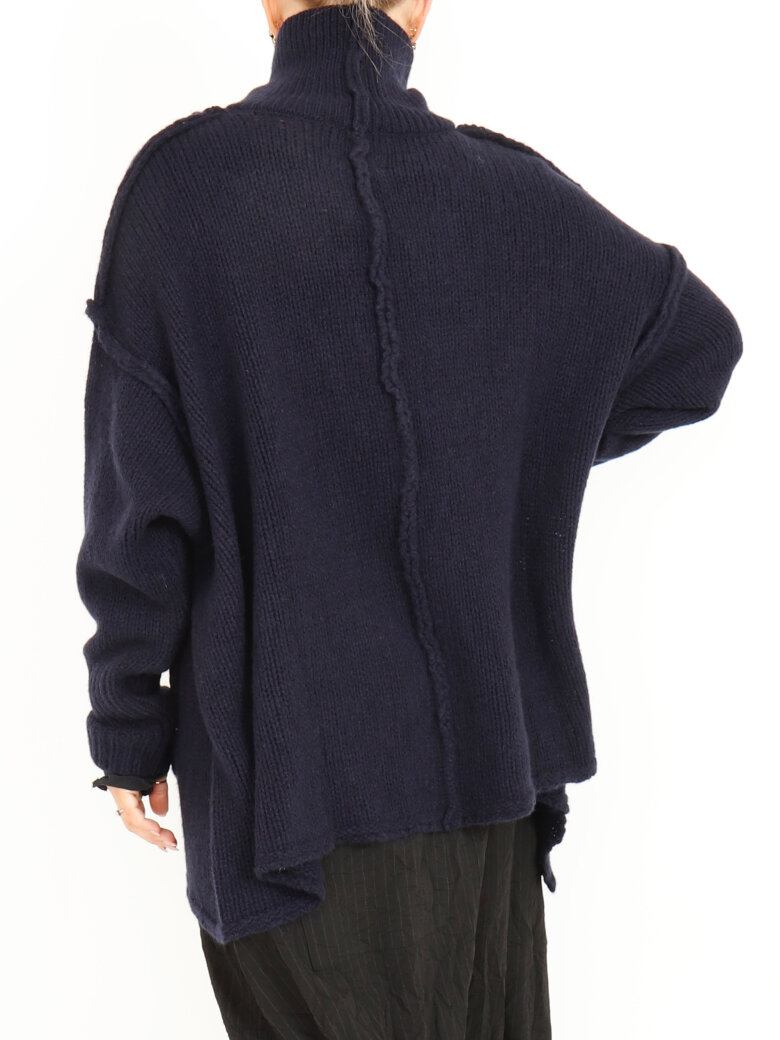 Sort Aarhus - Strikket oversize bluse