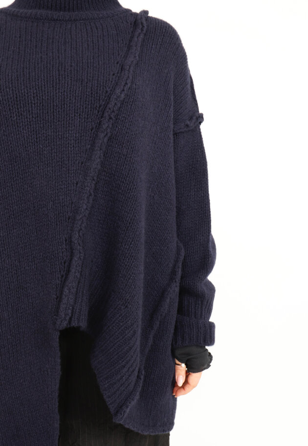 Sort Aarhus - Strikket oversize bluse