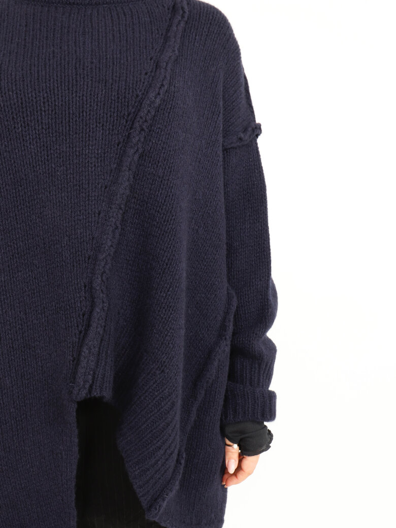 Sort Aarhus - Strikket oversize bluse