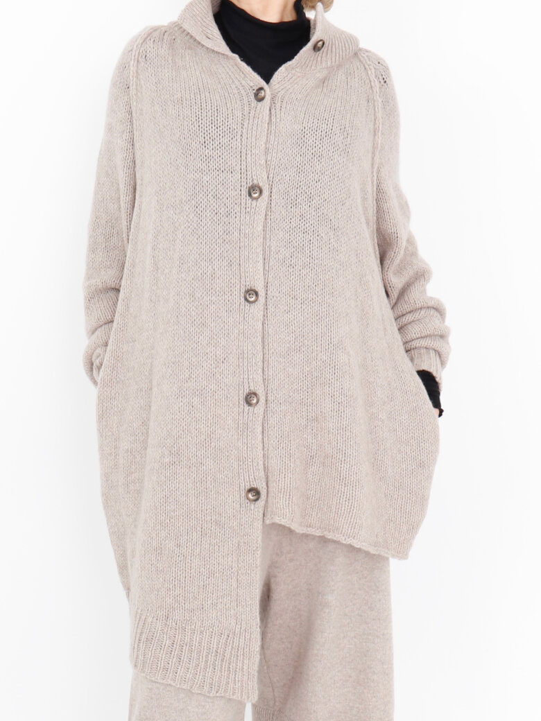 Sort Aarhus - Strikket bluse / cardigan