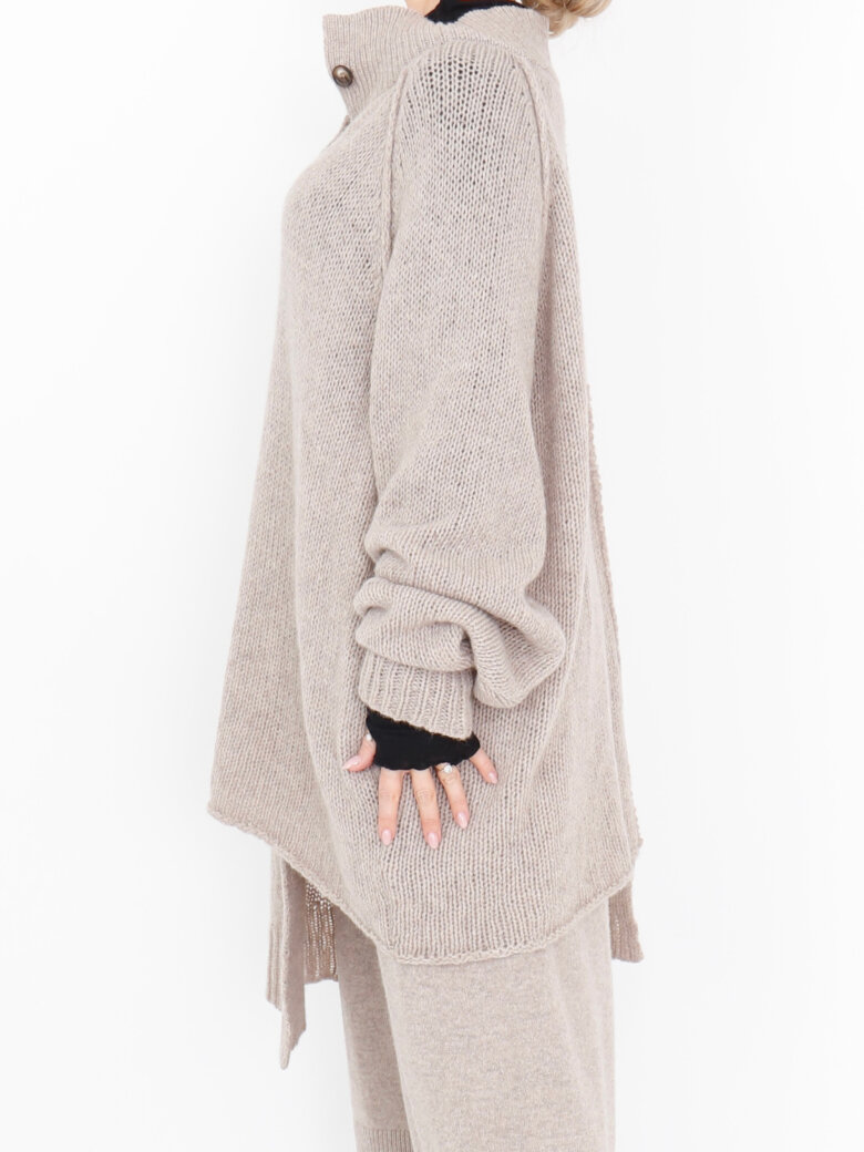 Sort Aarhus - Strikket bluse / cardigan