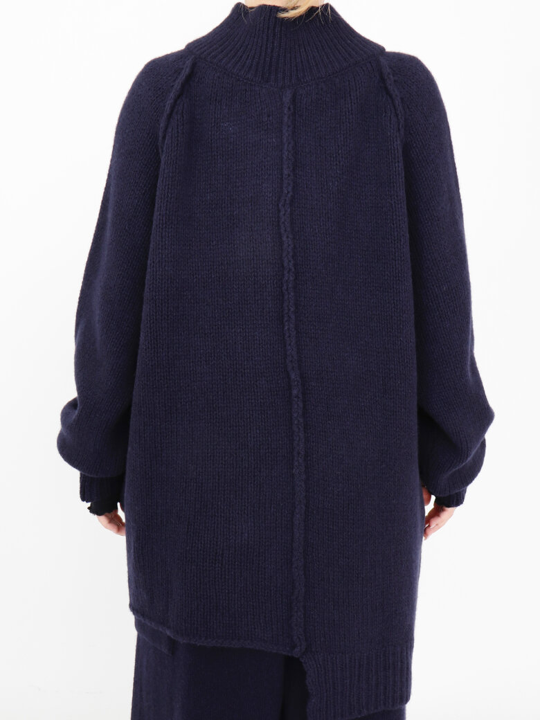 Sort Aarhus - Strikket cardigan/bluse i merinould