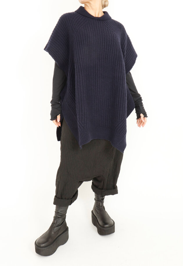 Sort Aarhus - Strikket oversize vest