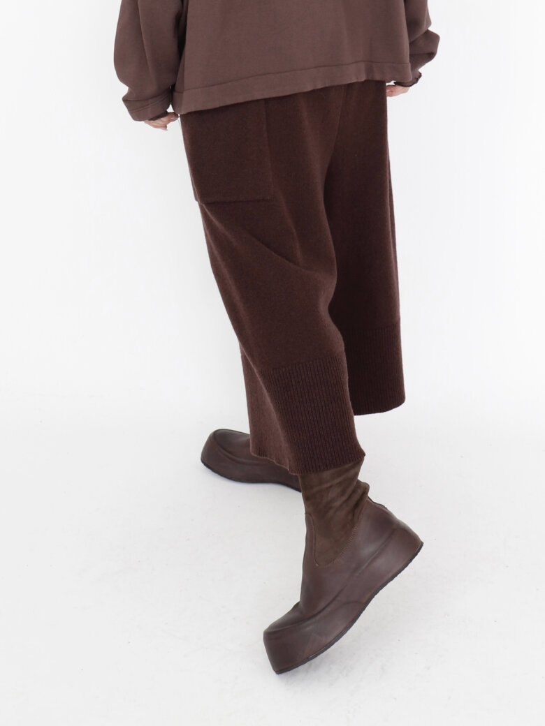 Sort Aarhus - Knitted 3/4 pants