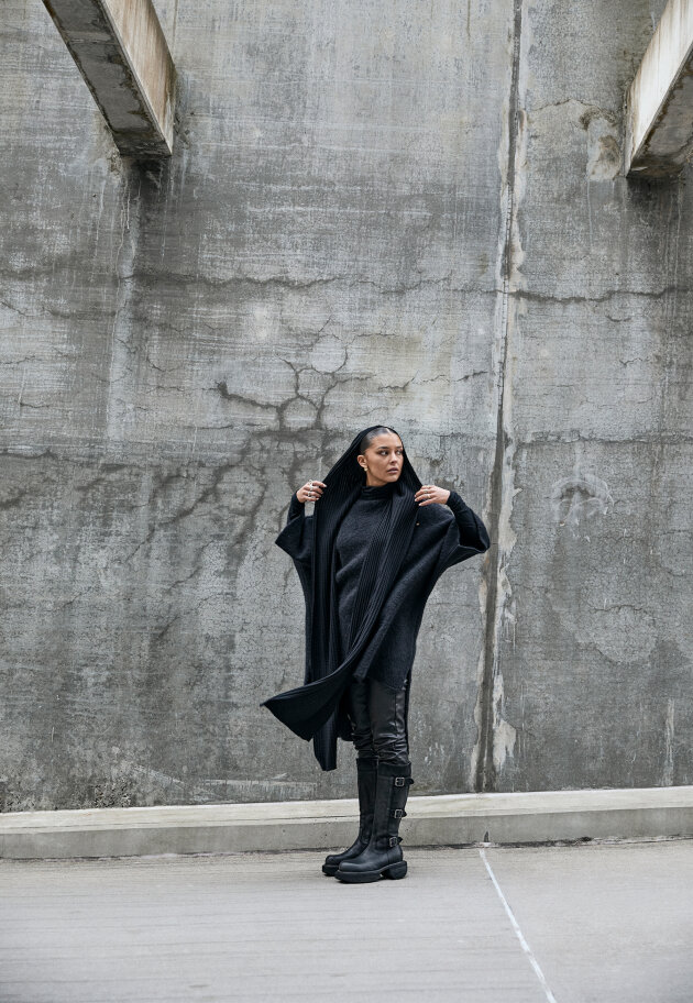 Sort Aarhus - Oversize bluse 
