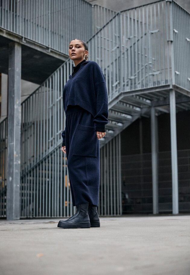 Sort Aarhus - Knitted 3/4 pants