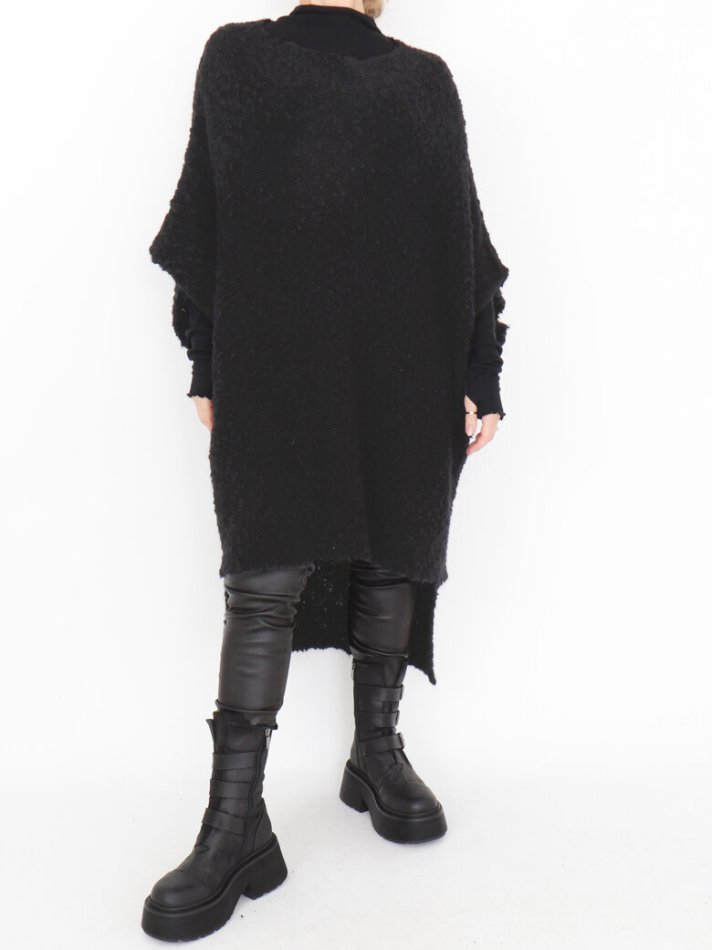 Sort Aarhus - Oversize bluse i bouclé af Alpacauld