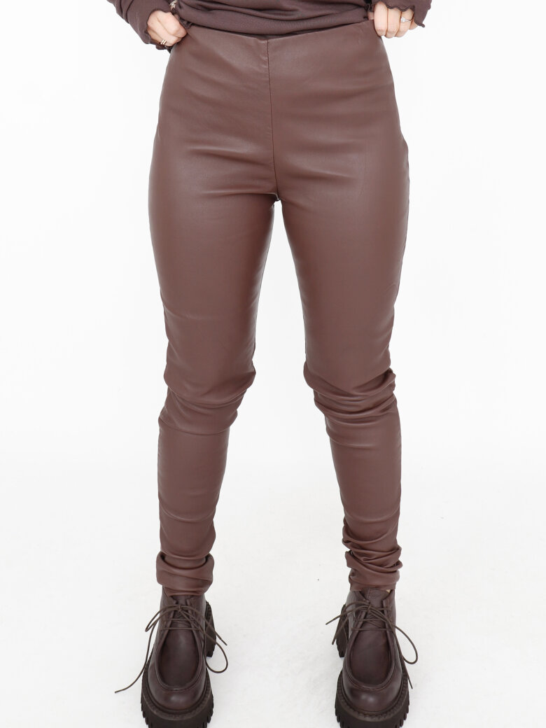 Sort Aarhus - Leather leggings