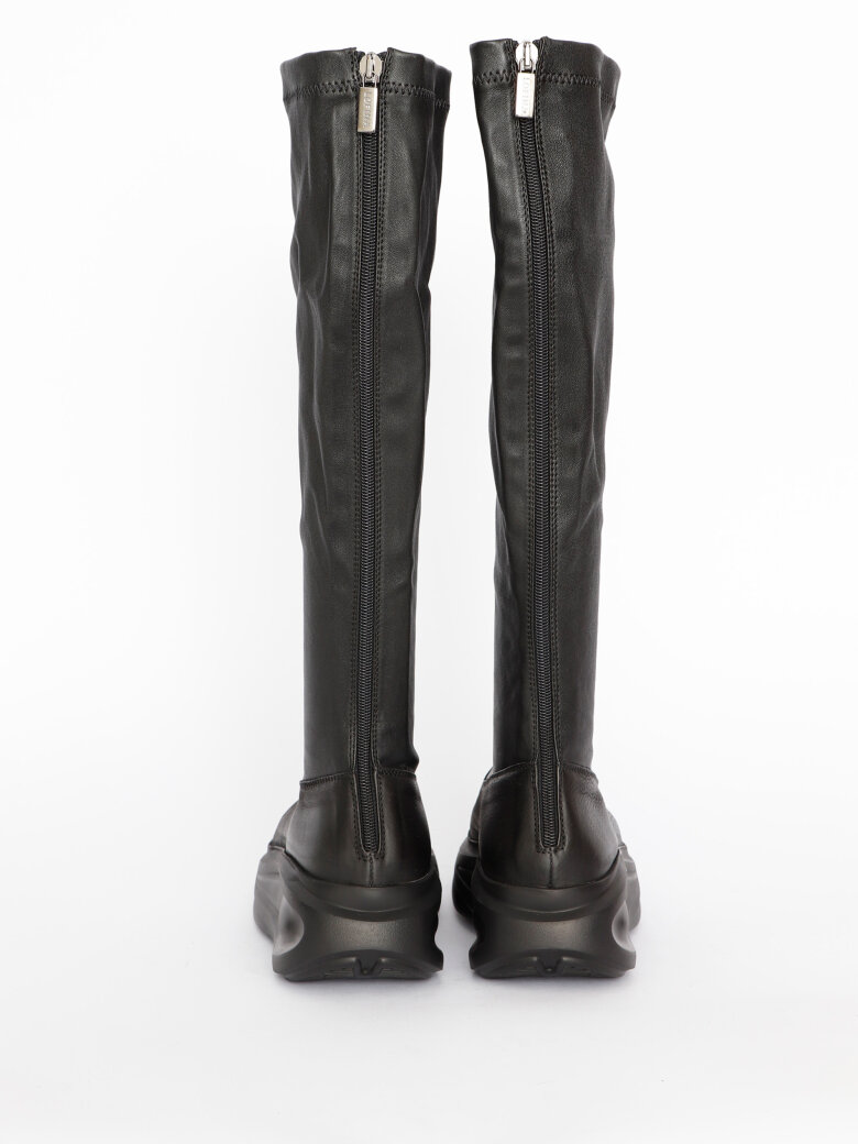 Lofina - Long boot with stretch leather and zipper