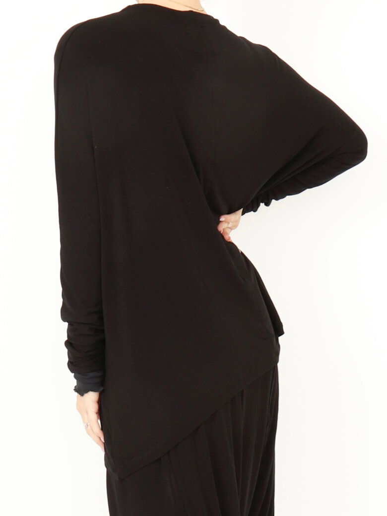 Sort Aarhus - Bluse med bred pasform