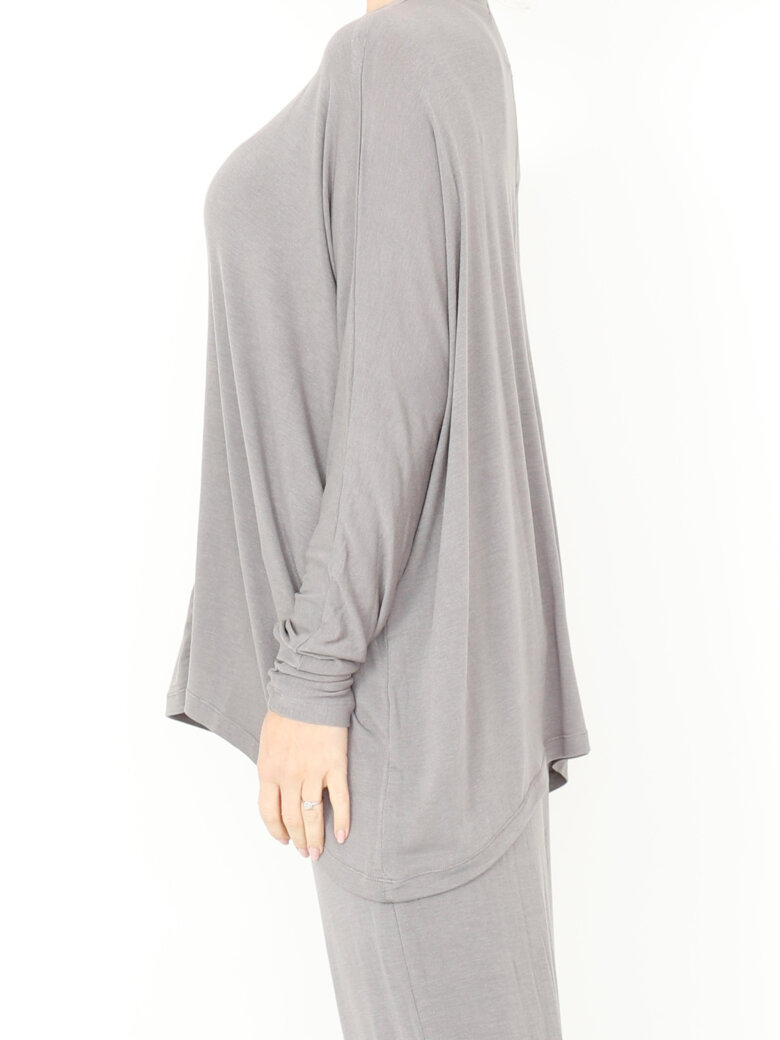 Sort Aarhus - Bluse med bred pasform