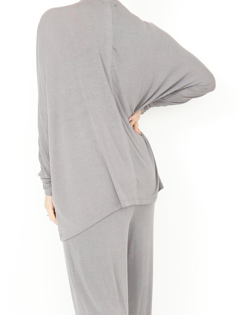 Sort Aarhus - Bluse med bred pasform