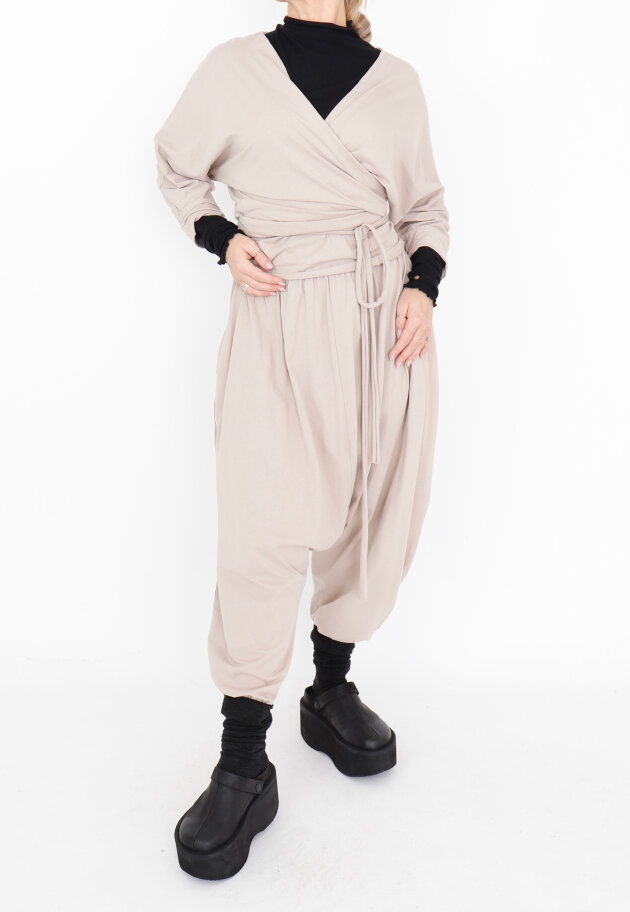 Sort Aarhus - Wrap around blouse