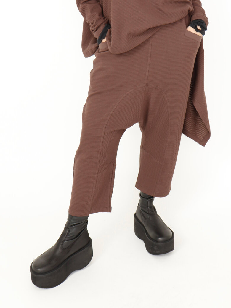 Sort Aarhus - 3/4 baggy pants with pockets