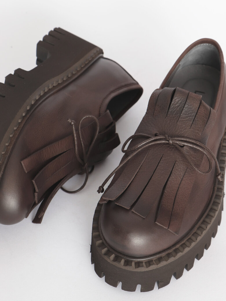Lofina - Chunky loafer med frynser