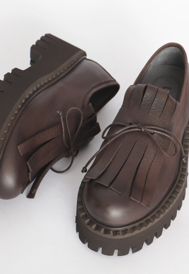Lofina - Fringed chunky loafers