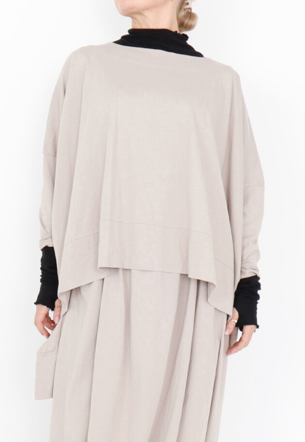 Sort Aarhus - Asymmetrisk bluse