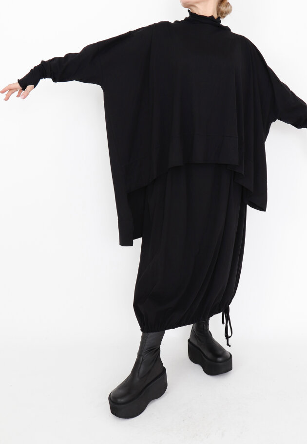 Sort Aarhus - Asymmetrisk bluse