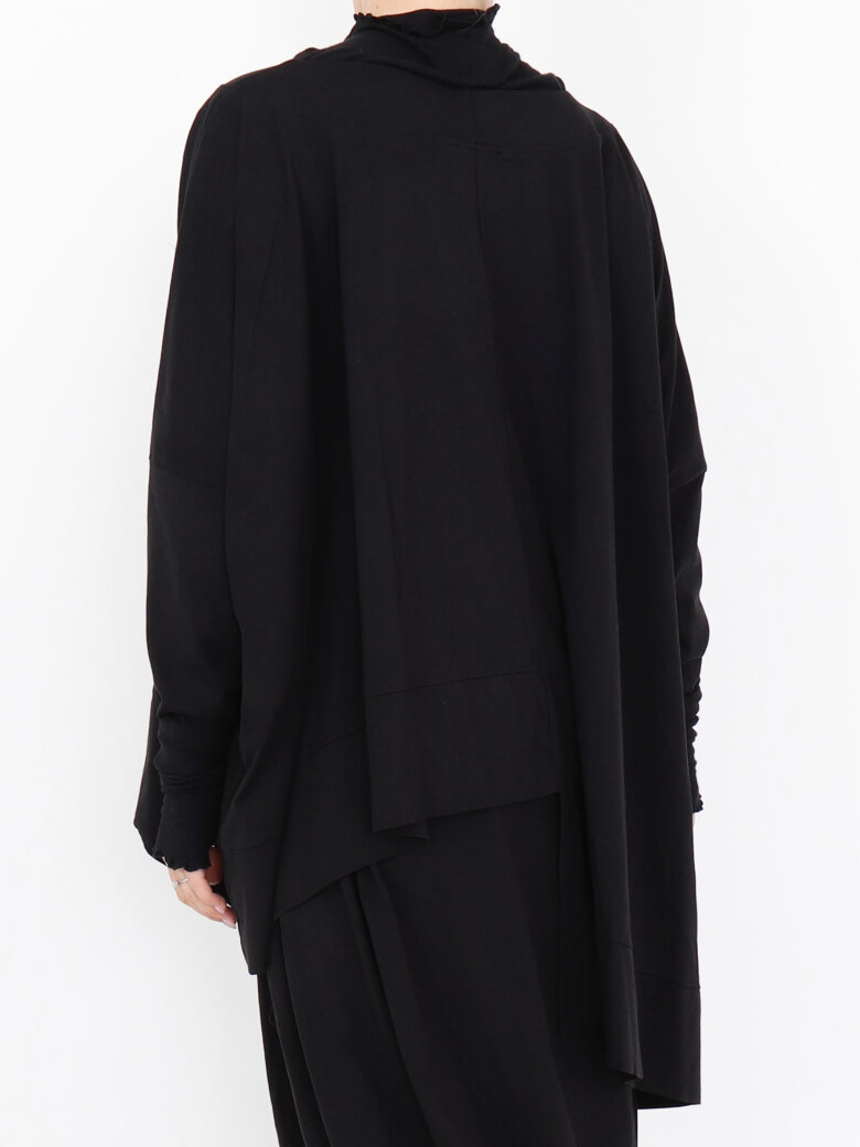 Sort Aarhus - Asymmetrisk bluse