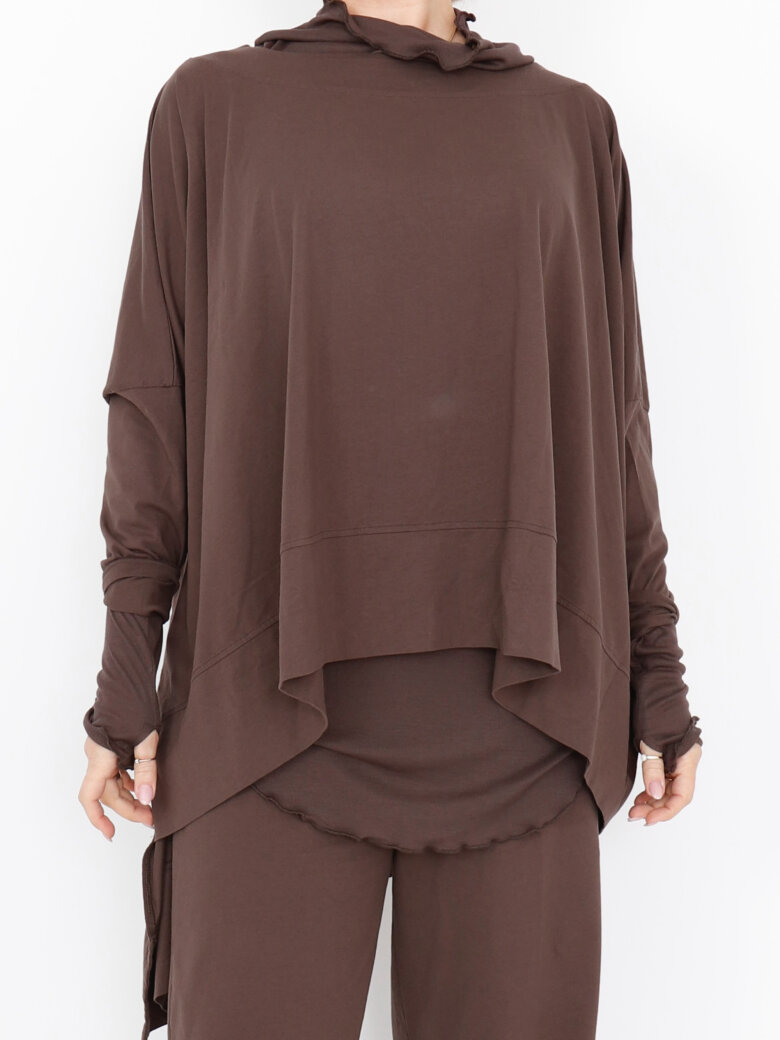 Sort Aarhus - Asymmetrisk bluse