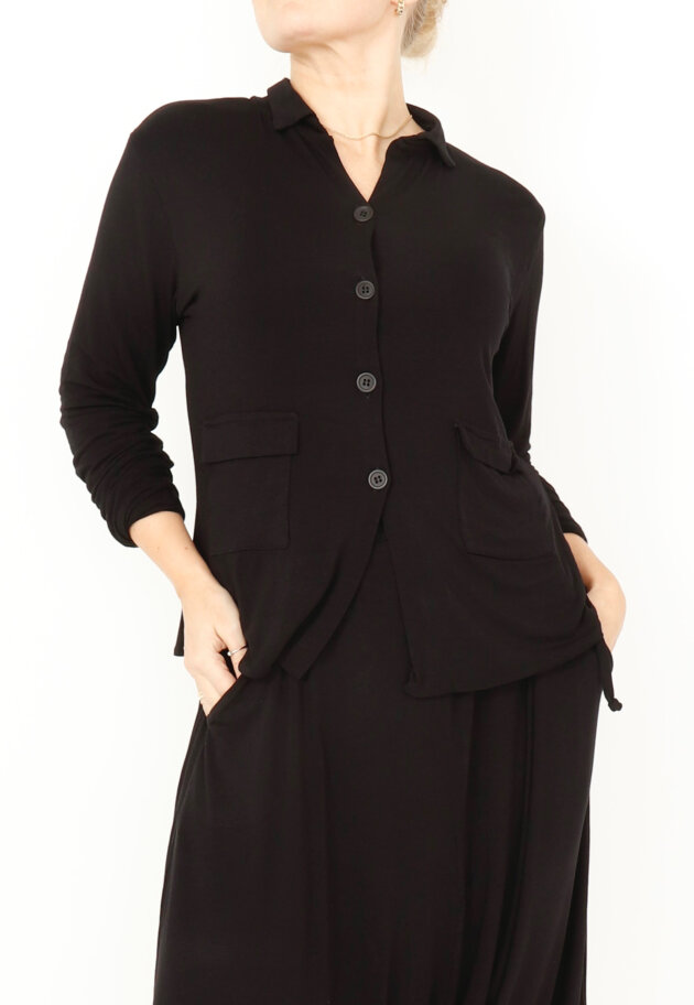 Sort Aarhus - Elegant blouse with buttons