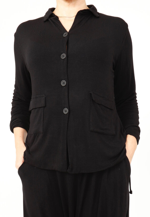 Sort Aarhus - Elegant blouse with buttons