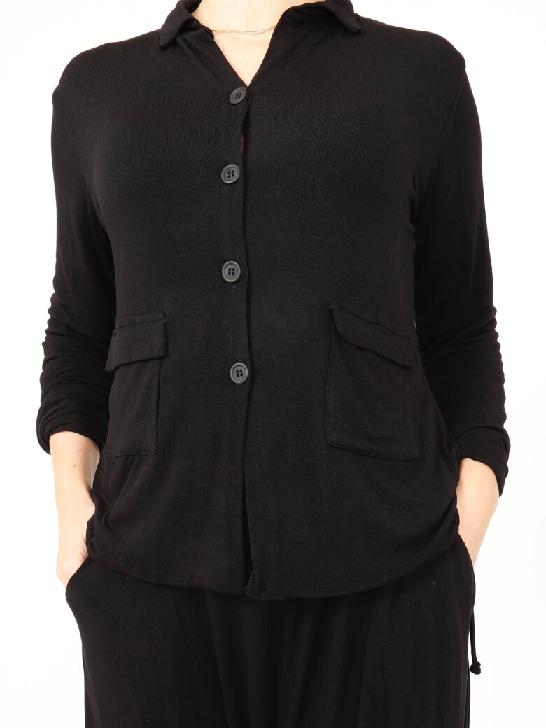 Sort Aarhus - Elegant blouse with buttons