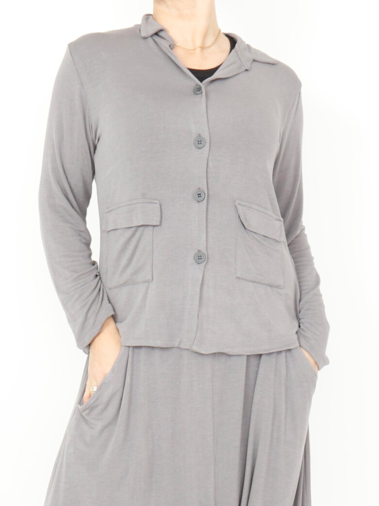Sort Aarhus - Elegant blouse with buttons