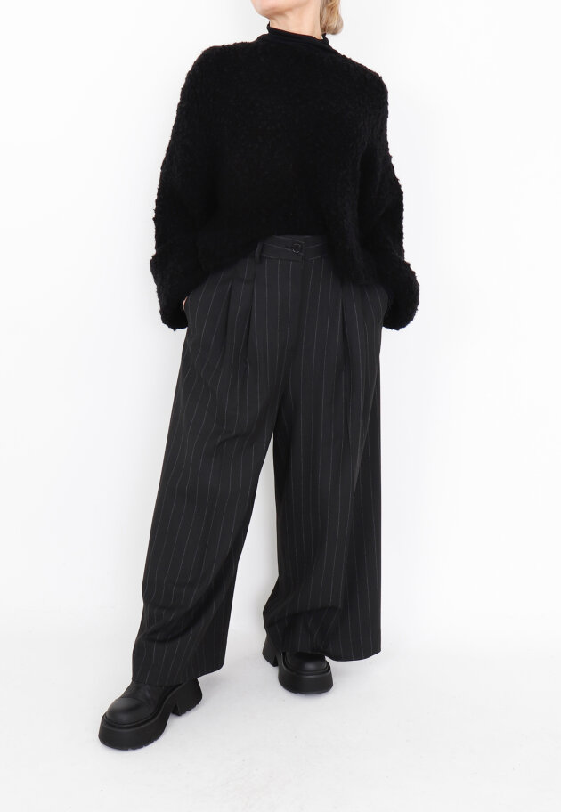 Sort Aarhus - Wide pants with pockets