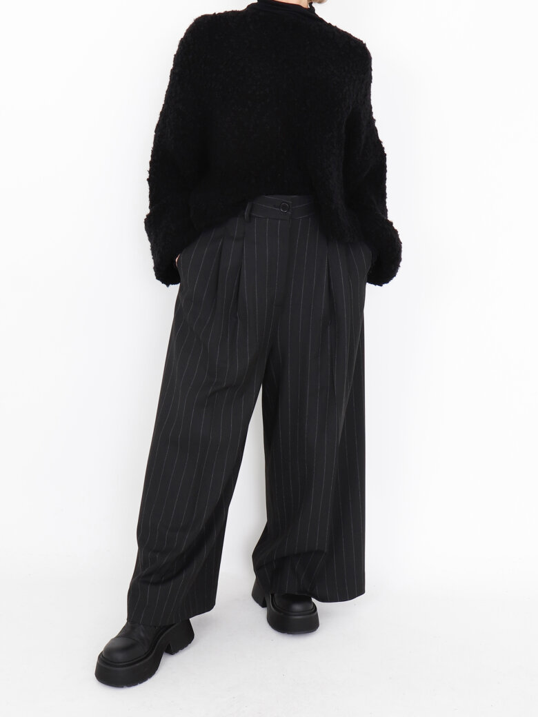 Sort Aarhus - Wide pants with pockets