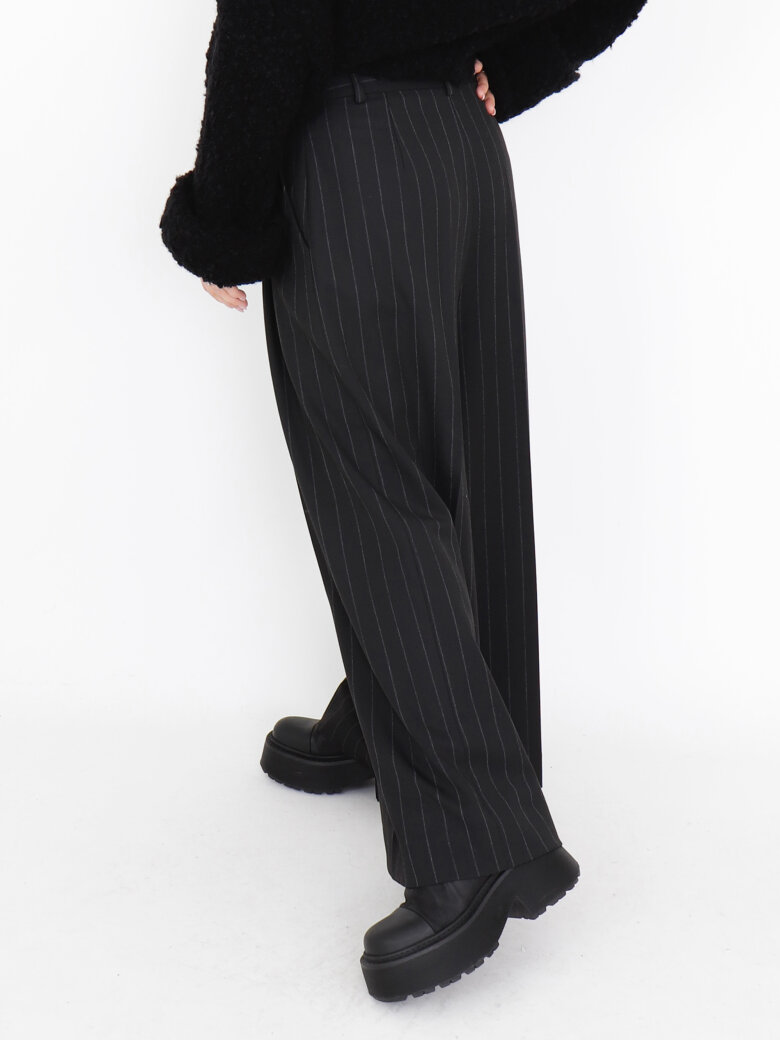 Sort Aarhus - Wide pants with pockets