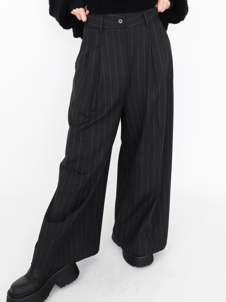 Sort Aarhus - Wide pants with pockets