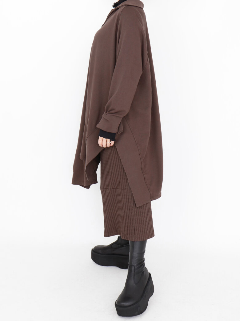 Sort Aarhus - Oversize shirt with buttons