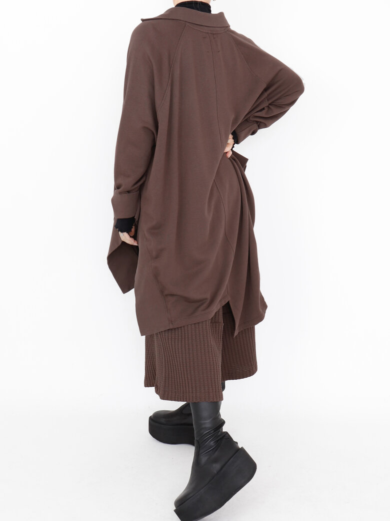 Sort Aarhus - Oversize bluse med knapper