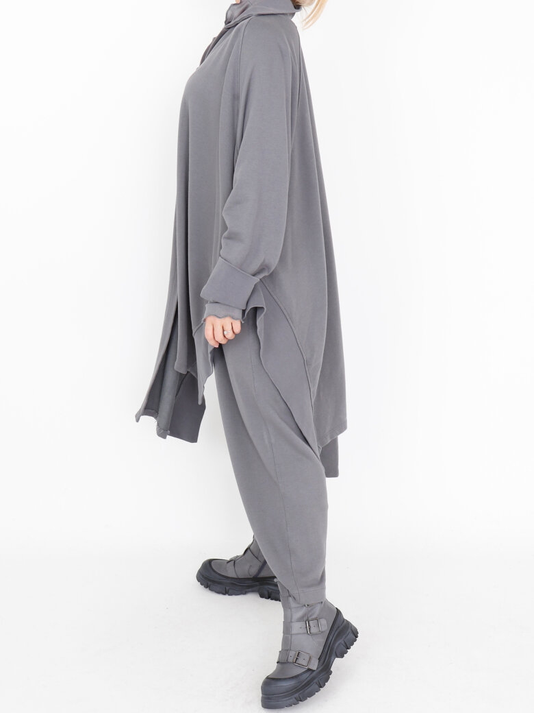 Sort Aarhus - Oversize bluse med knapper