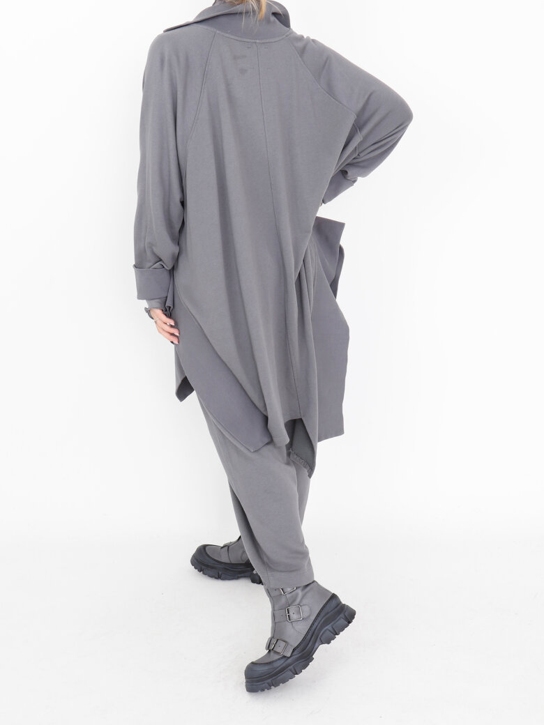 Sort Aarhus - Oversize bluse med knapper