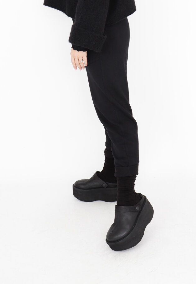 Sort Aarhus - Pants with pockets and elastic waist band