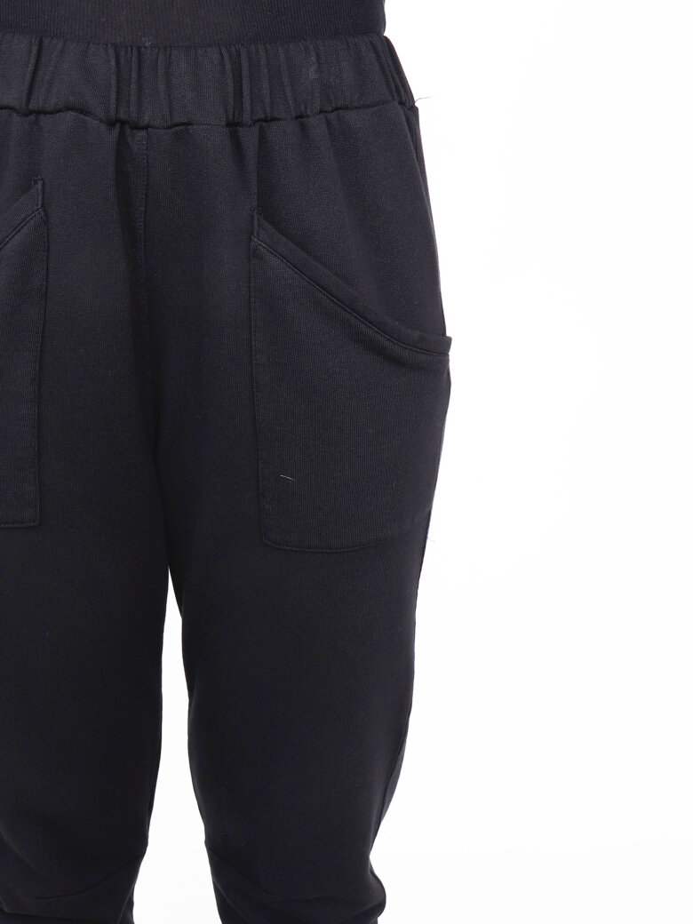 Sort Aarhus - Pants with pockets and elastic waist band