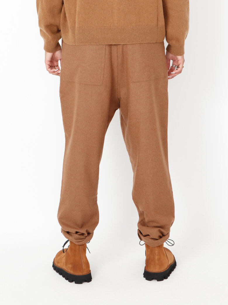 Sort Aarhus - Baggy pants in wool with pockets