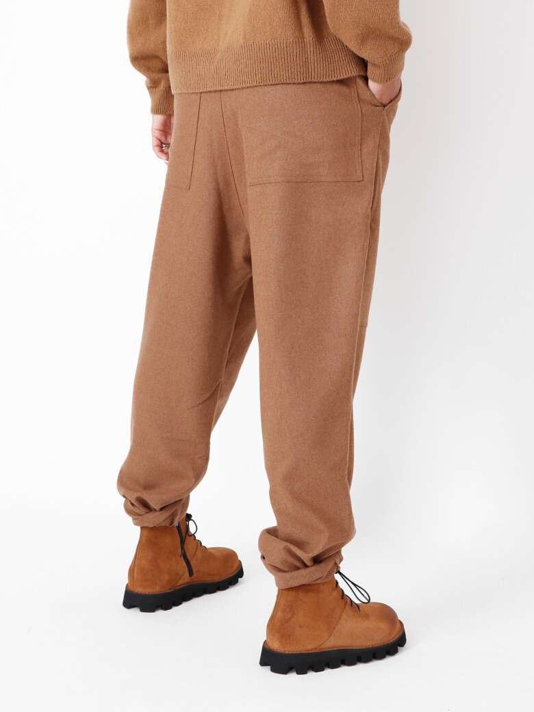 Sort Aarhus - Baggy pants in wool with pockets