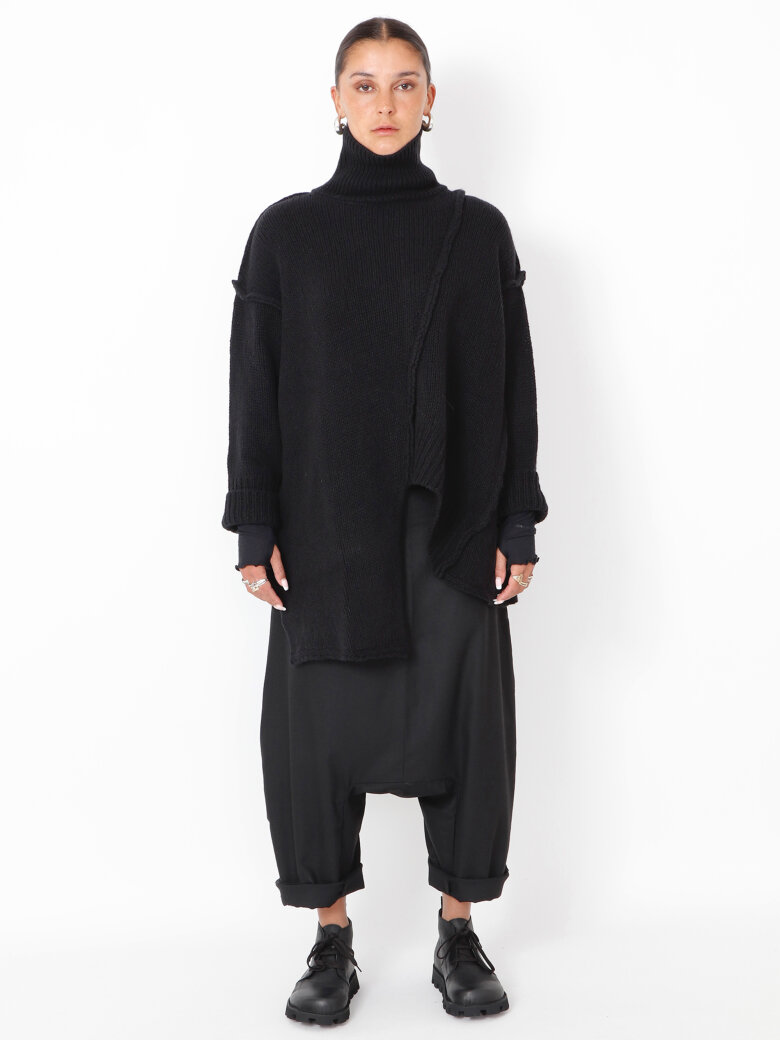 Sort Aarhus - Knitted oversize blouse