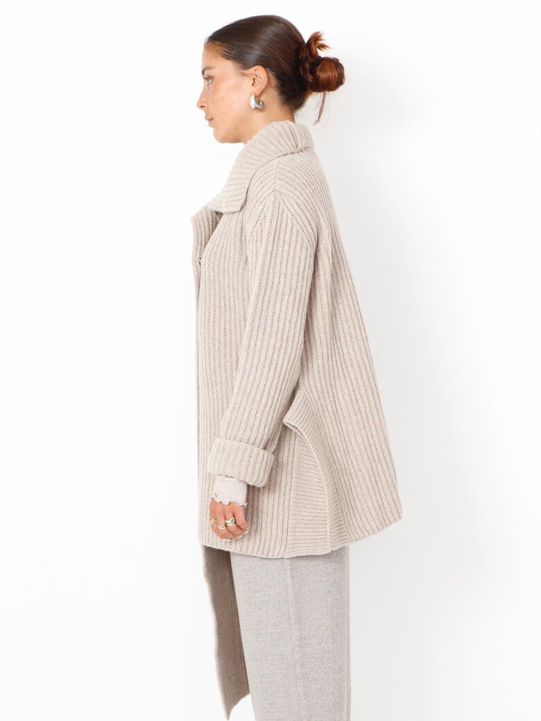 Sort Aarhus - Knitted oversize cardigan