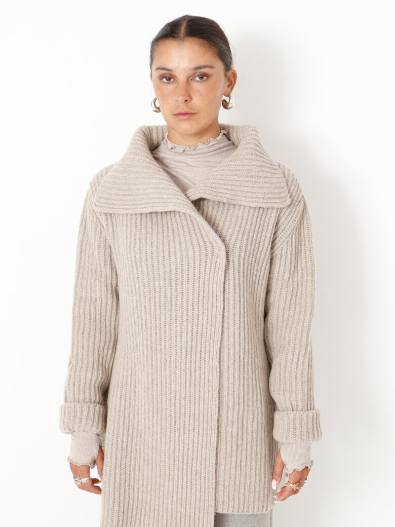 Sort Aarhus - Knitted oversize cardigan