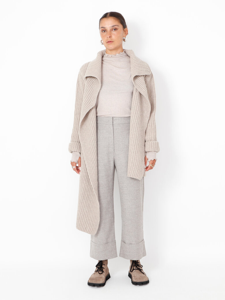 Sort Aarhus - Knitted oversize cardigan