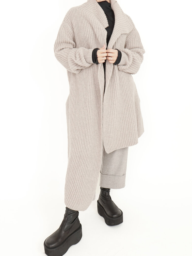 Sort Aarhus - Knitted oversize cardigan