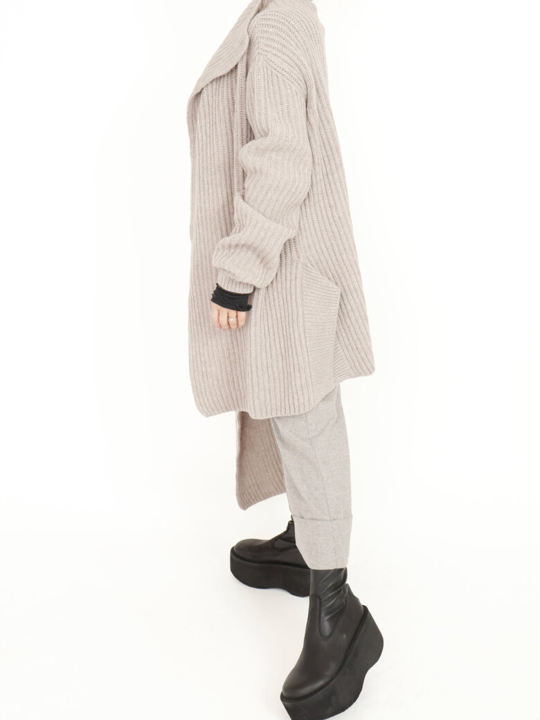 Sort Aarhus - Knitted oversize cardigan