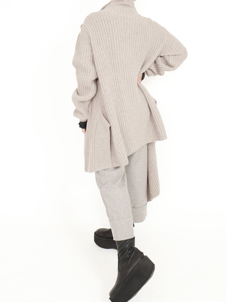 Sort Aarhus - Knitted oversize cardigan