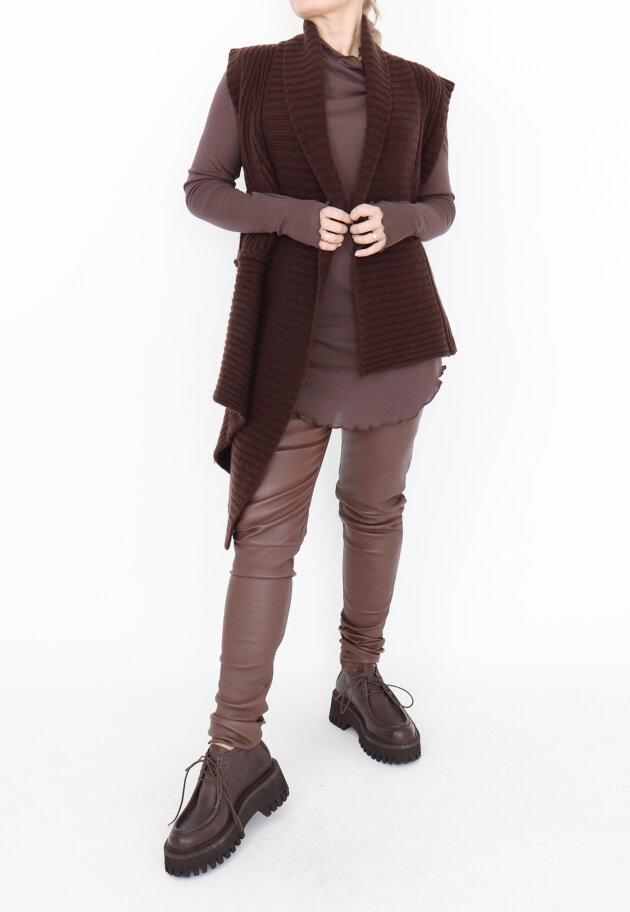 Sort Aarhus - Knitted vest in merino wool Sort Aarhus - Knitted vest in merino wool