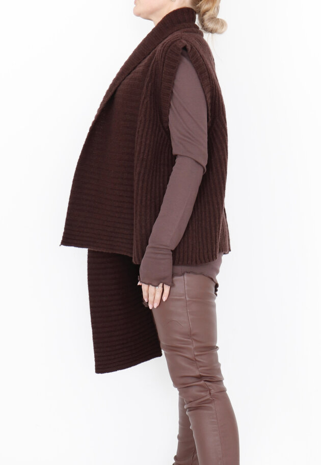 Sort Aarhus - Knitted vest in merino wool