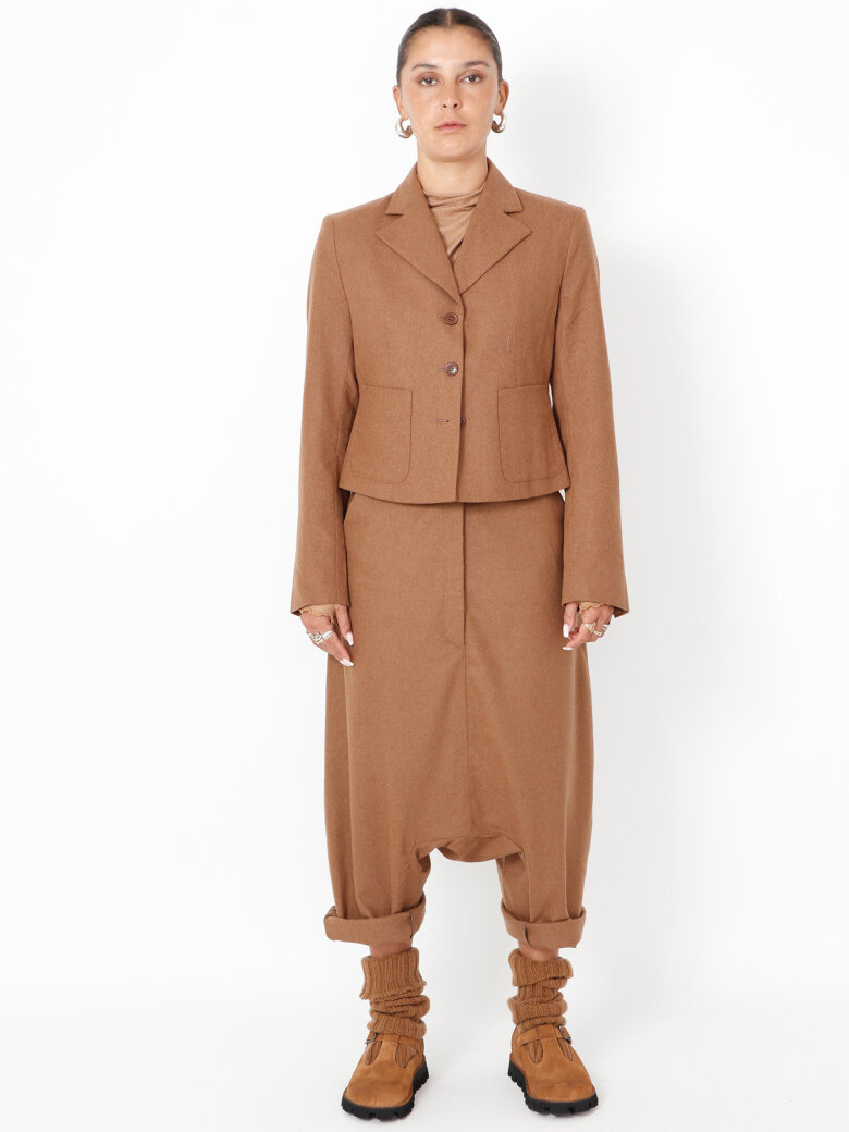Sort Aarhus - Cropped blazer in a wool mix